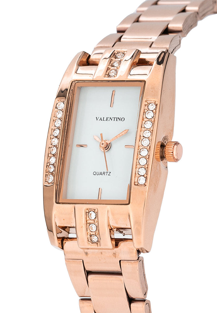 Valentino 20122383-WHITE DIAL Stainless Steel Strap Analog Watch for Women-Watch Portal Philippines