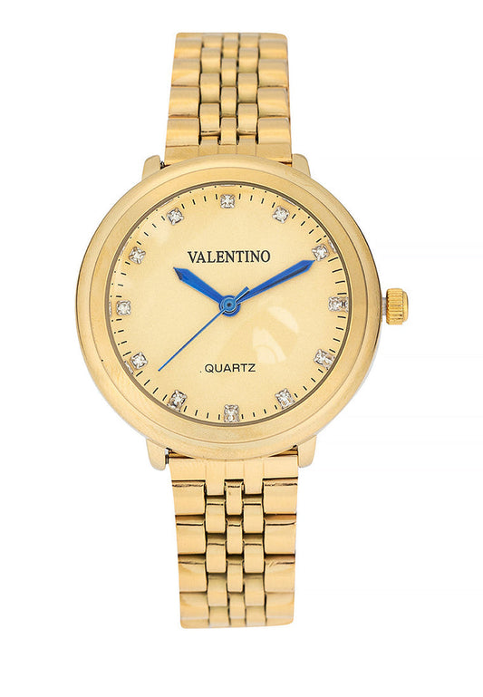Valentino 20122428-GOLD DIAL Stainless Steel Strap Analog Watch for Women-Watch Portal Philippines