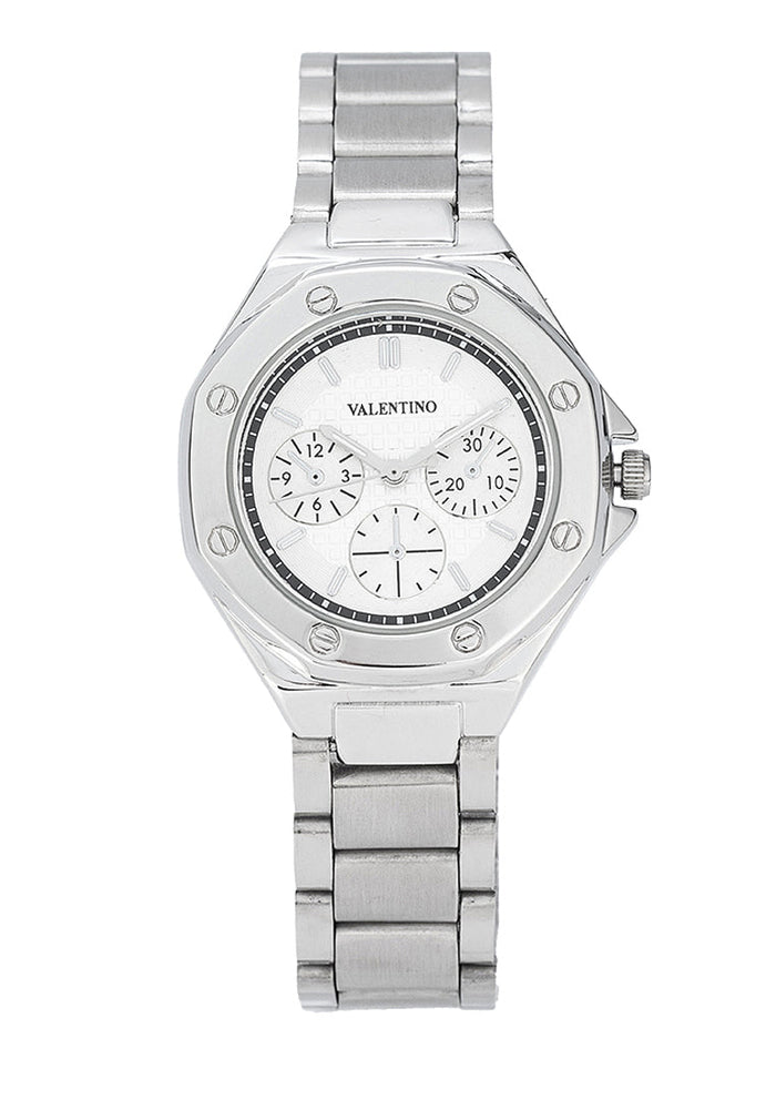 Valentino 20122472-SILVER DIAL Stainless Steel Strap Analog Watch for Women-Watch Portal Philippines