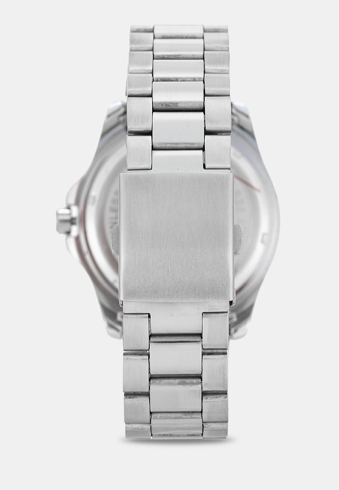 Valentino 20122572-BLACK DIAL Analog Stainless Band Watch for Men-Watch Portal Philippines