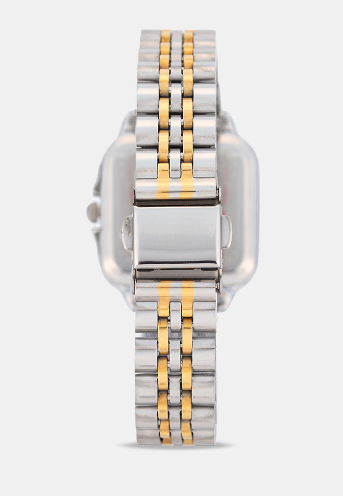 Valentino 20122573-TWO TONE-SILVER DIAL Analog Stainless Band Watch for Women-Watch Portal Philippines