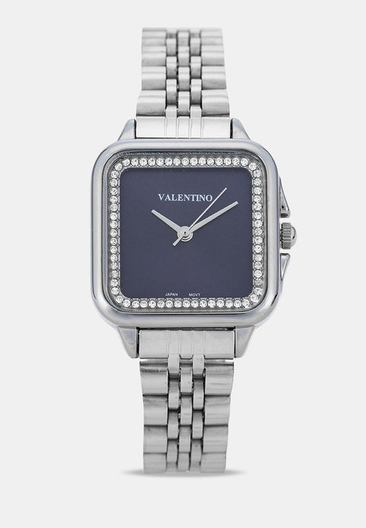 Valentino 20122575-BLUE DIAL Analog Stainless Band Watch for Women-Watch Portal Philippines