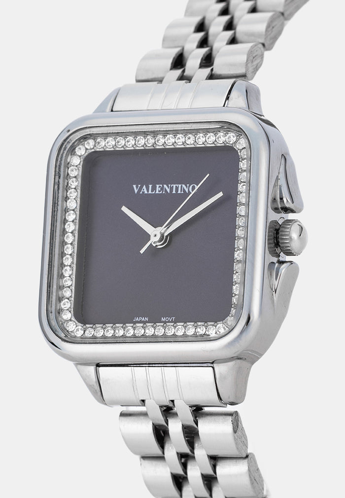 Valentino 20122575-BLUE DIAL Analog Stainless Band Watch for Women-Watch Portal Philippines