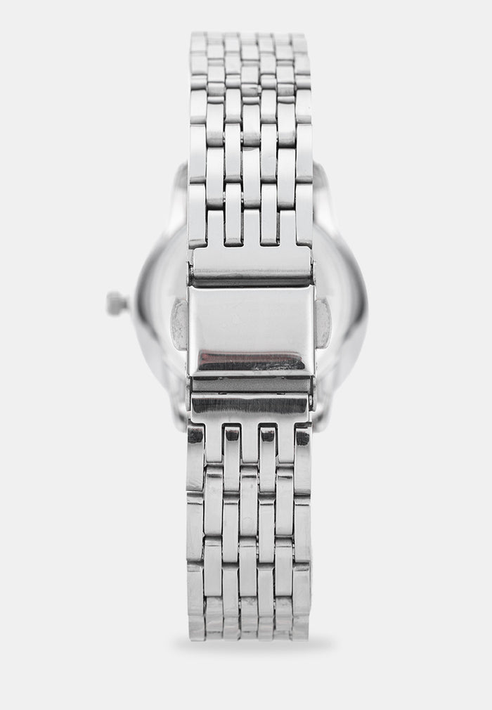 Valentino 20122578-BLACK DIAL Analog Stainless Band Watch for Women-Watch Portal Philippines
