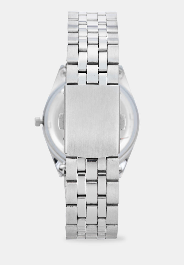 Valentino 20122580-BLACK DIAL Analog Stainless Band Watch for Men-Watch Portal Philippines