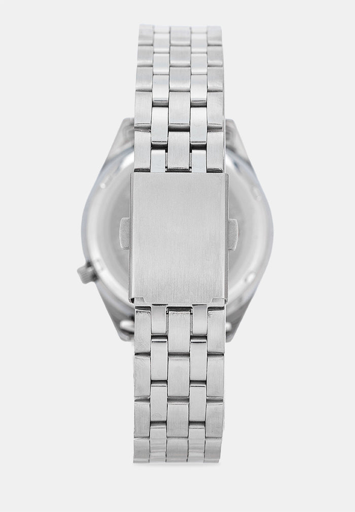 Valentino 20122591-WHITE DIAL-SILVER INDEX Analog Stainless Band Watch for Men-Watch Portal Philippines