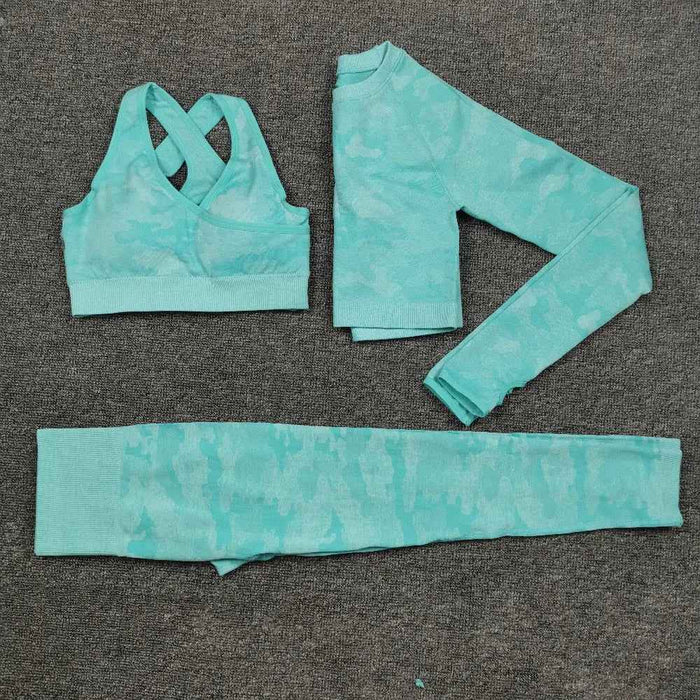 3PCS Blue / S