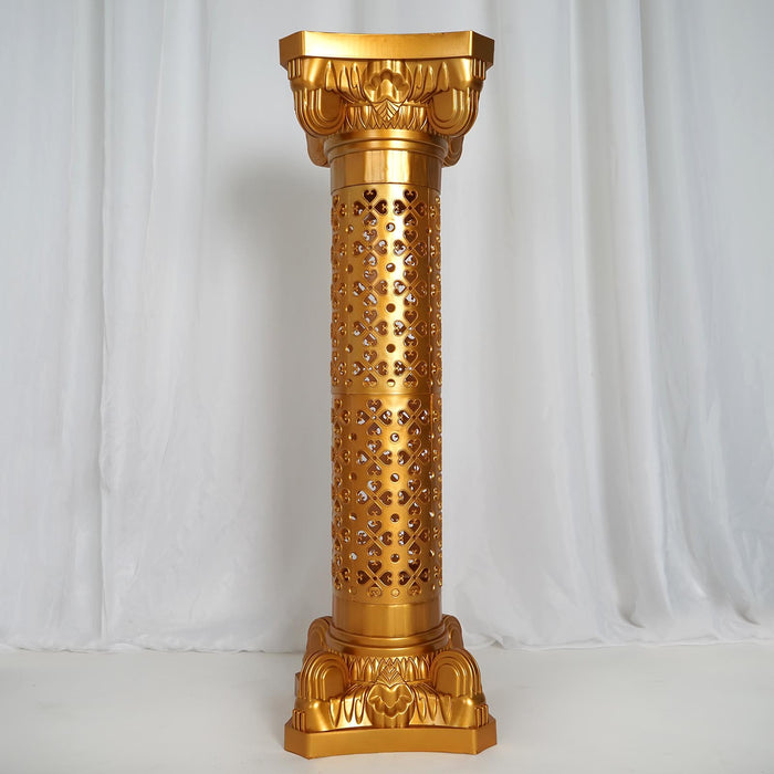 41" Tall Gold Venetian Artistic Roman Wedding Decorative Columns - 4PCS/Set