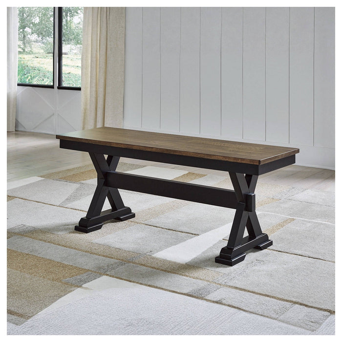 50" Farmhouse Dining Bench