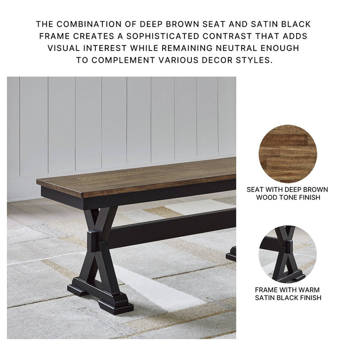 50" Farmhouse Dining Bench