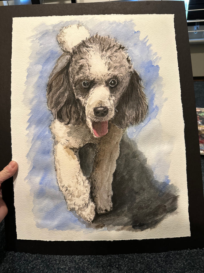Custom Watercolor Pet Portraits (dog, cat, etc.)