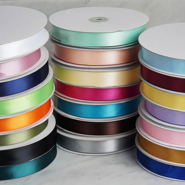 7/8" x 100 Yards Solid Satin Ribbon - Black