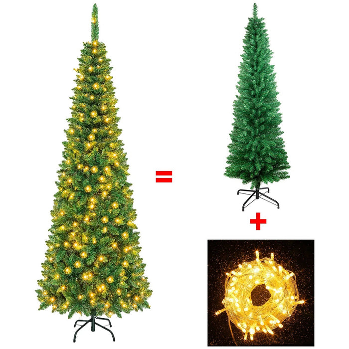 7ft Christmas Tree With Led Lights