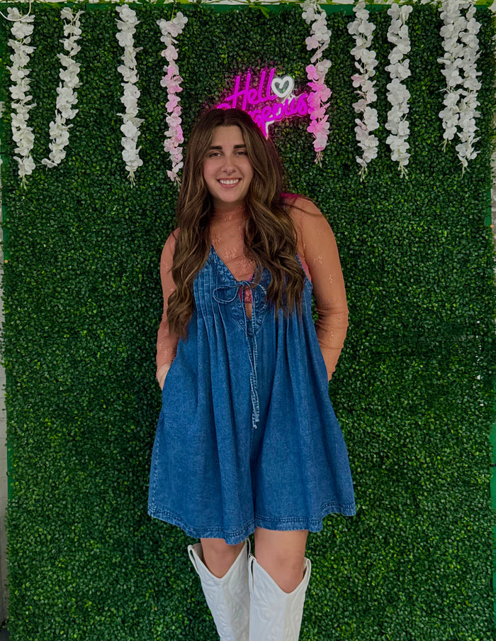 Denim Romper