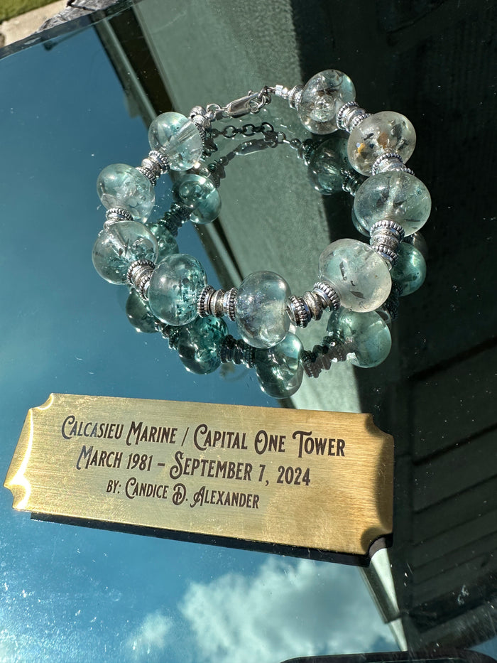 Tower Glass Bracelets and Cuffs