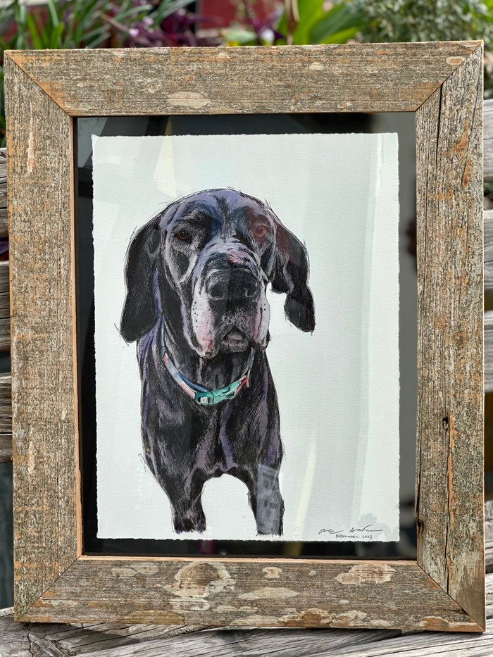 Custom Watercolor Pet Portraits (dog, cat, etc.)