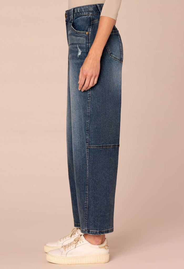"Ab"solution® Skyrise Relaxed Barrel Leg Jeans