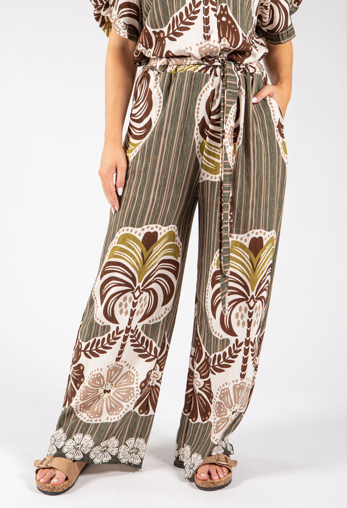 Abstract Print Trousers