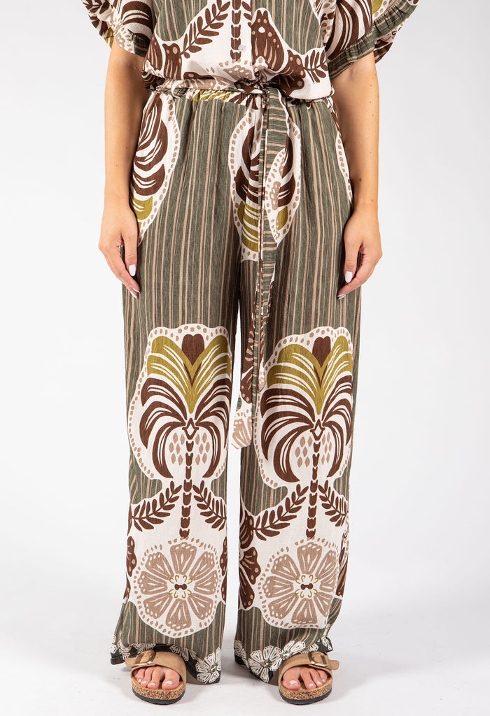 Abstract Print Trousers