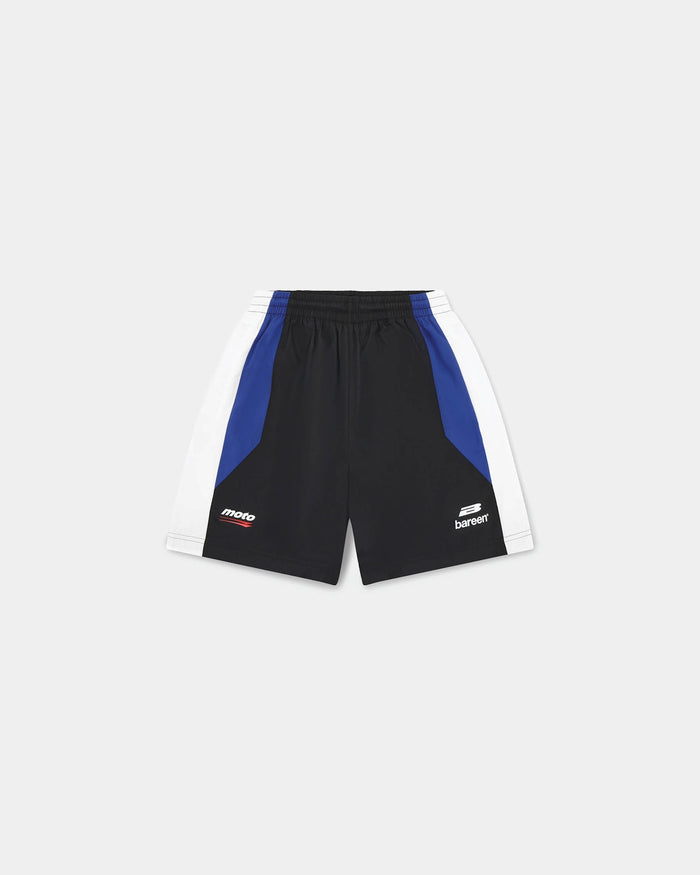 Active Shorts, Women - Cobalt Blue / Black / White