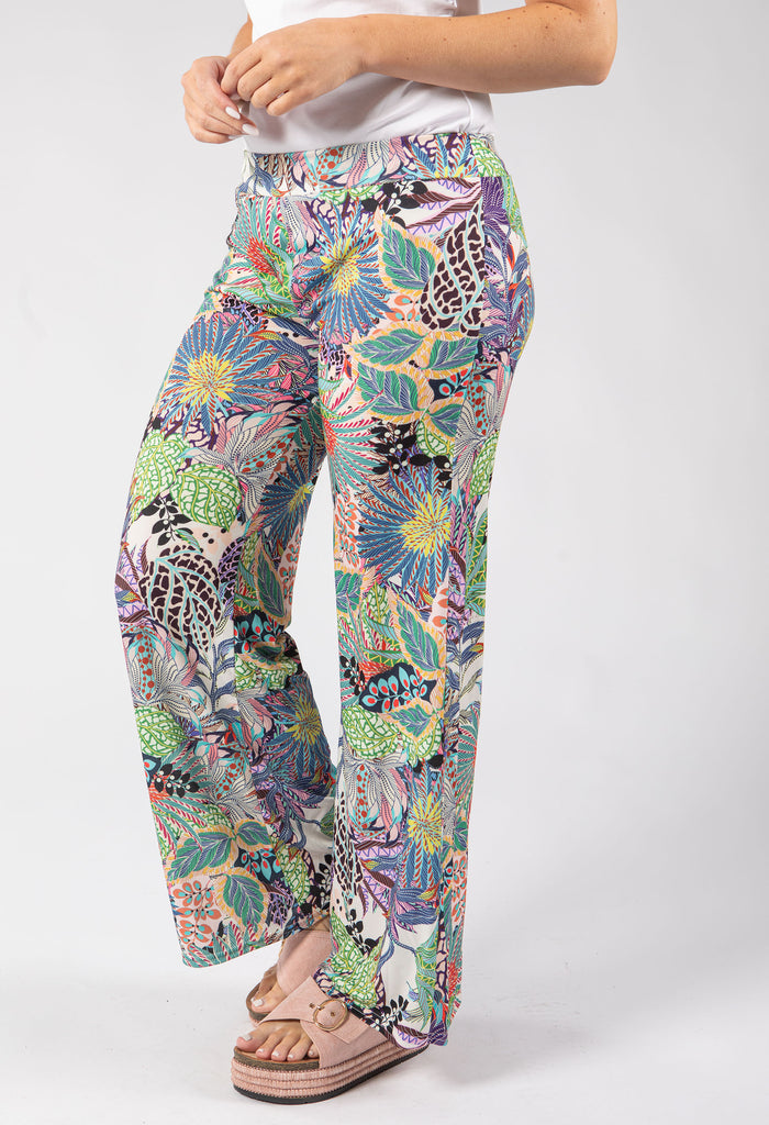 Adele Palm Printed Trousers