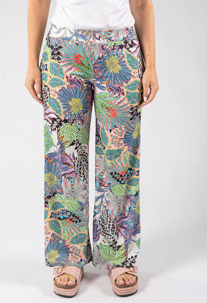 Adele Palm Printed Trousers