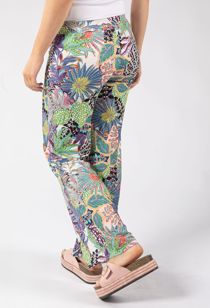Adele Palm Printed Trousers