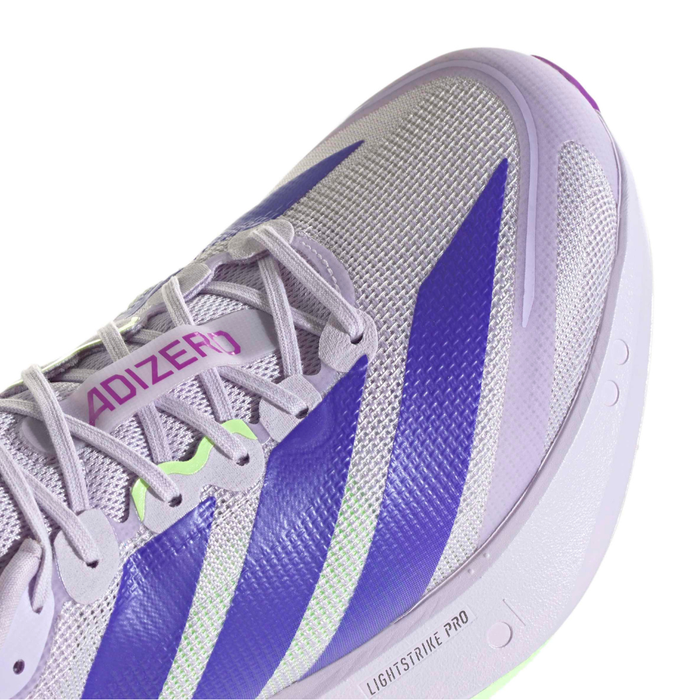 adidas Men's Adizero Boston 13 Running Shoes in Purple Tint/Solar Purle/Green Spark AW26