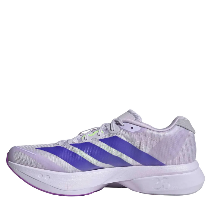 adidas Men's Adizero Boston 13 Running Shoes in Purple Tint/Solar Purle/Green Spark AW26
