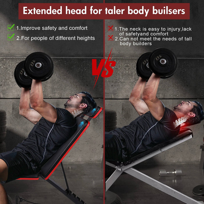 Adjustable Foldable Dumbbell Bench Incline Decline