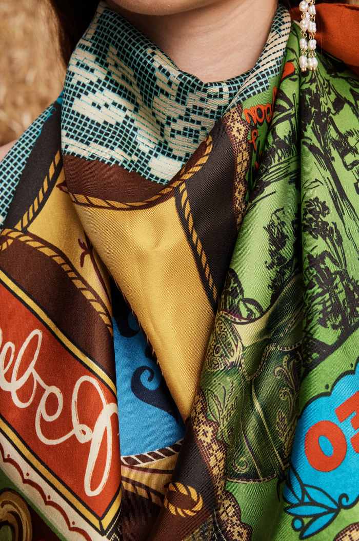 Alemais Ace Silk Scarf