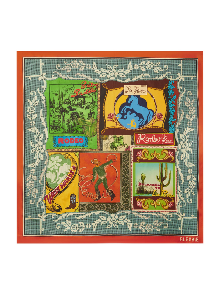 Alemais Ace Silk Scarf