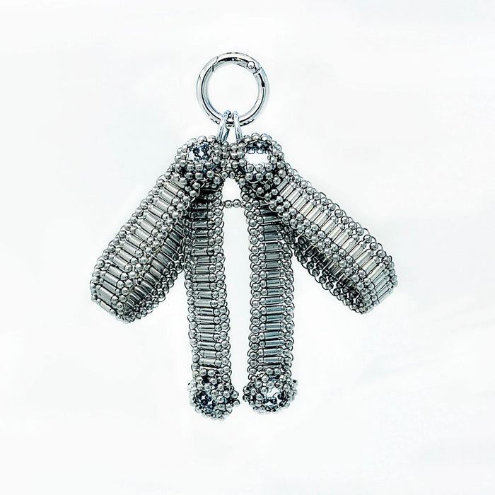 handcrafted beaded modular amaya bow silver by object and dawn ghost