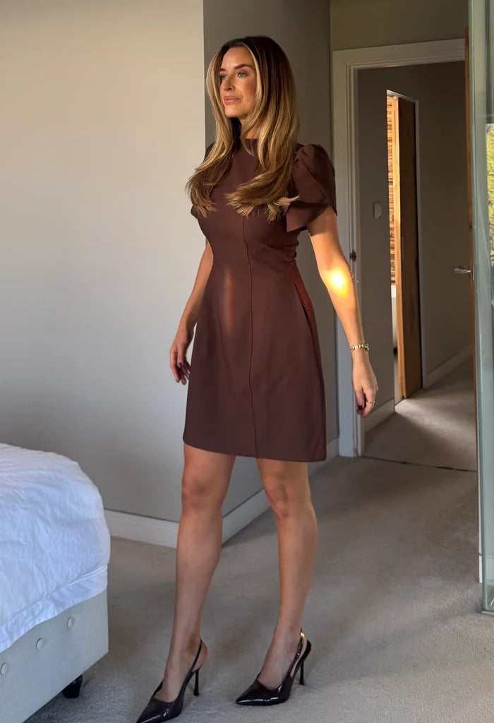 Ami Tulip Sleeve Mini Dress