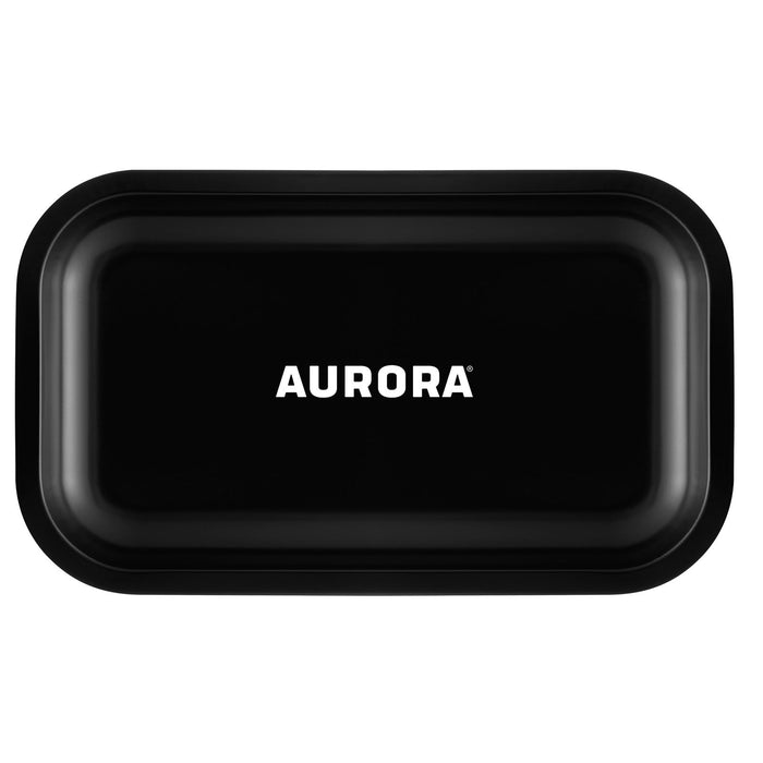 aurora metal rolling tray black