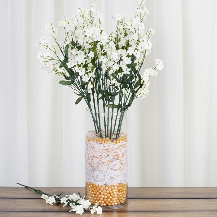 Baby Breath Bush Artificial Silk Flowers - Cream