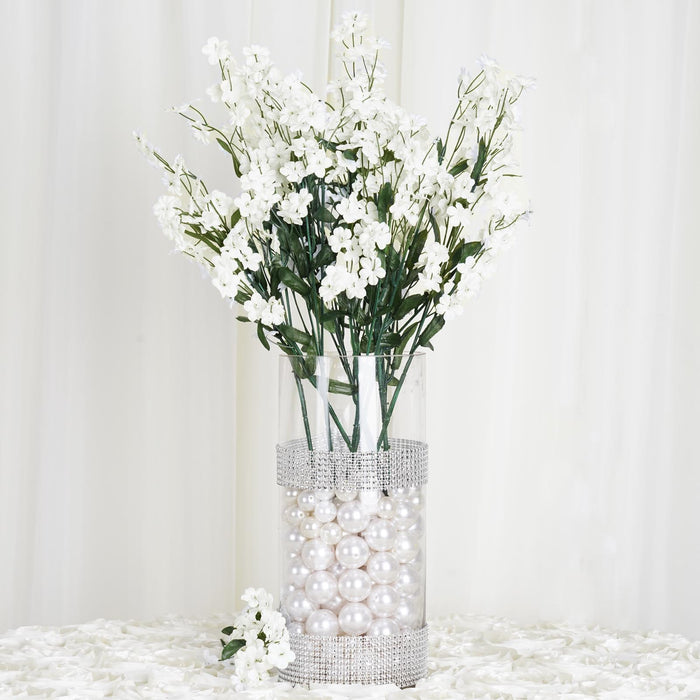 Baby Breath Bush Artificial Silk Flowers - Cream