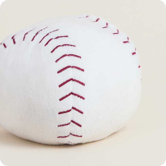 microwavable baseball stuffed animal junior size warmies detail