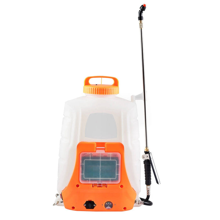 Battery Powered Backpack Sprayer 4 Gal Tank 0 to 90 PSI Adjustable Pressure