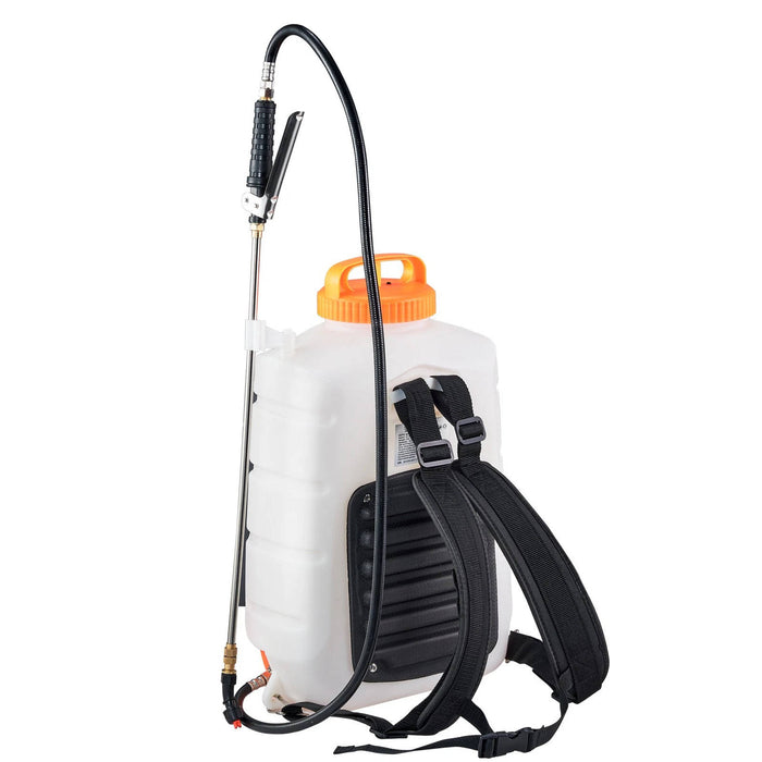 Battery Powered Backpack Sprayer 4 Gal Tank 0 to 90 PSI Adjustable Pressure