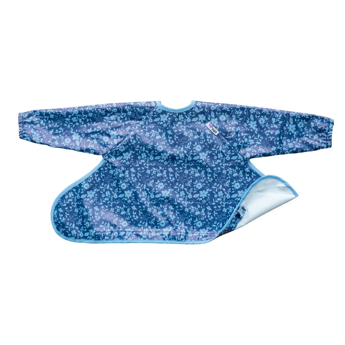 Bavoir à ventouses Cover et Catch Tidy Tot - Fleur de jardin bleu