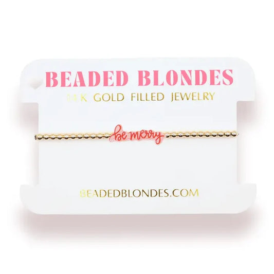Be Merry Bracelet in Gold