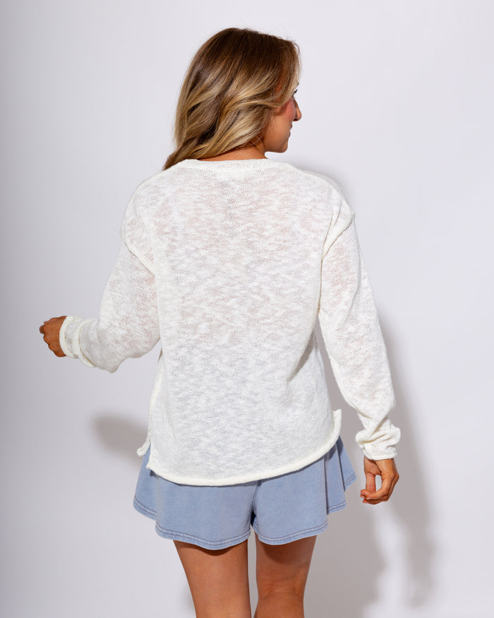 Beach Day Lightweight Graphic Sweater