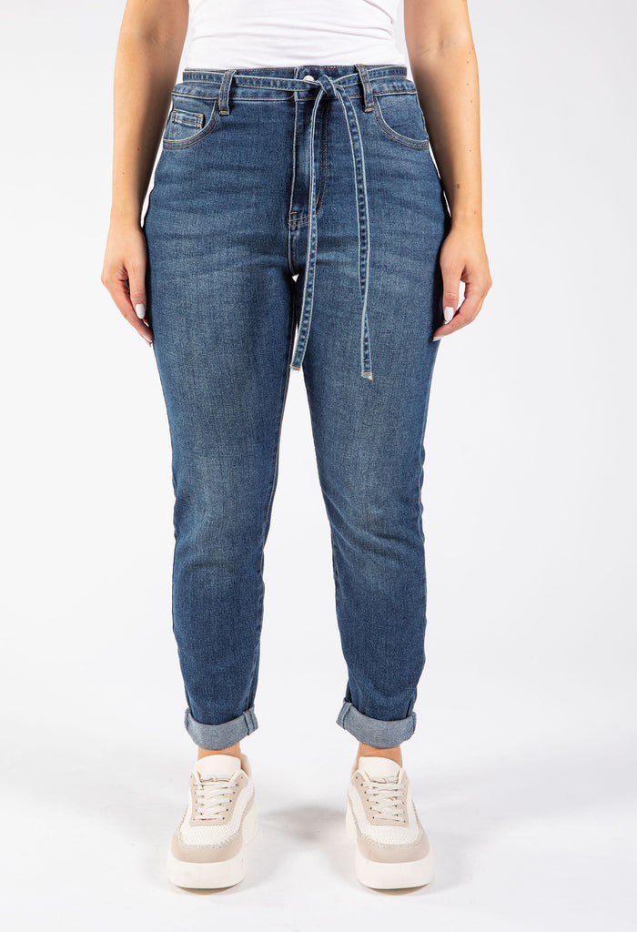 Belted Mom Jeans