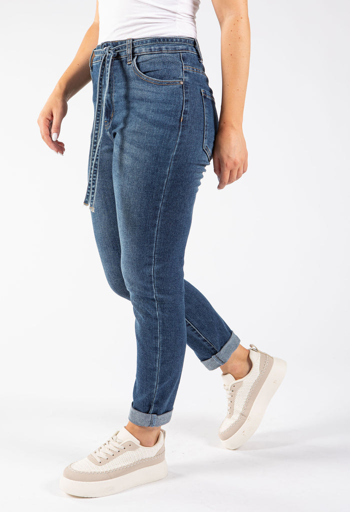 Belted Mom Jeans
