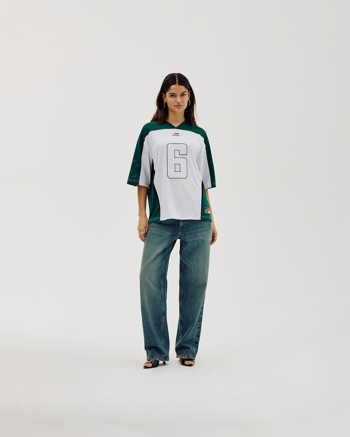 BFL Jersey, Women - White / Deep Green