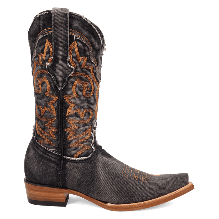PRODUCT SHOT BIG EASY DENIM BOOT AT 90 DEGREE INSIDE ANGLE