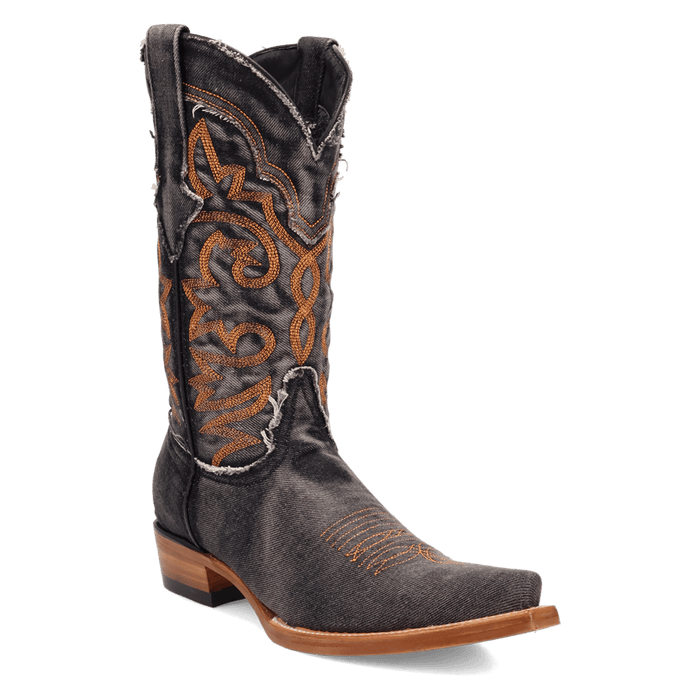 PRODUCT SHOT BIG EASY DENIM BOOT AT 45 DEGREE ANGLE
