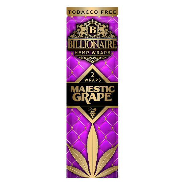 billionaire hemp wraps majestic grape