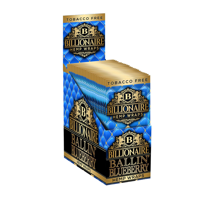 billionaire hemp blunt wraps ballin blueberry box
